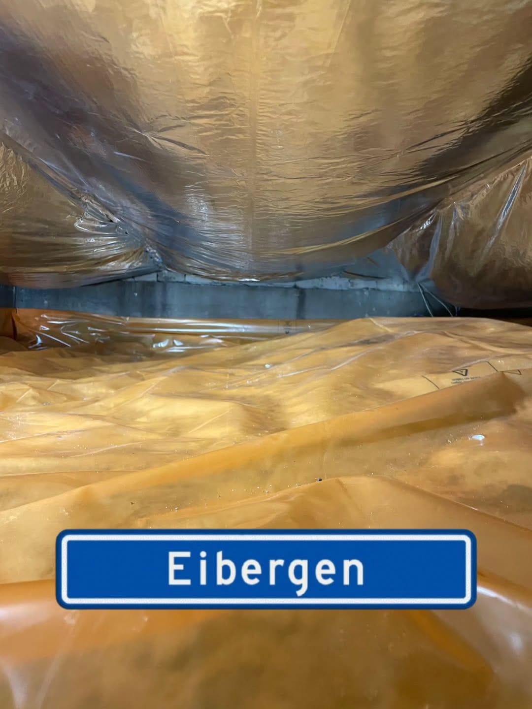 Opleverfoto van TONZON vloerisolatie bij een stalen draagbalk in Eibergen